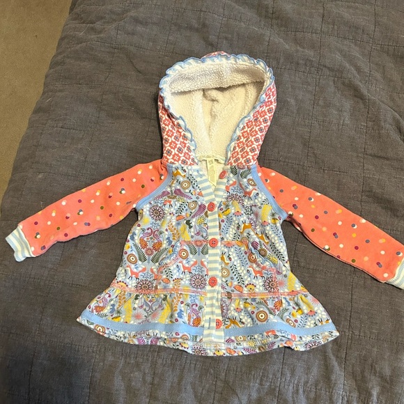 Matilda Jane Other - Matilda Jane floral fox button up play jacket size 12-18 months